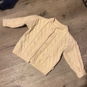 Herringbone Cream Cardigan